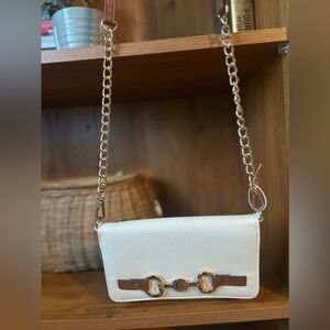 Anne Klein Sling/Crossbody bag white and gold